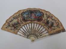 Antique fan, dated about 1780.