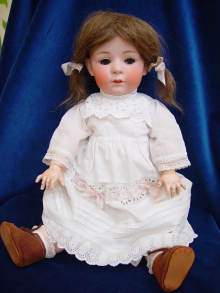 Antique Heubach bisque head doll,