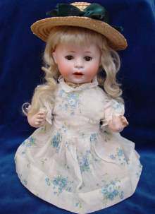 Antique Bisque head doll, rare Character doll, by Armand Marseille made about 1920.