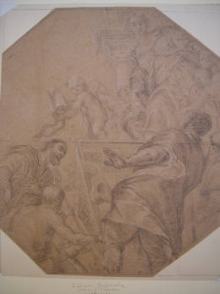 Antike Zeichnung, Gabriele CALIARI, Antique Drawing